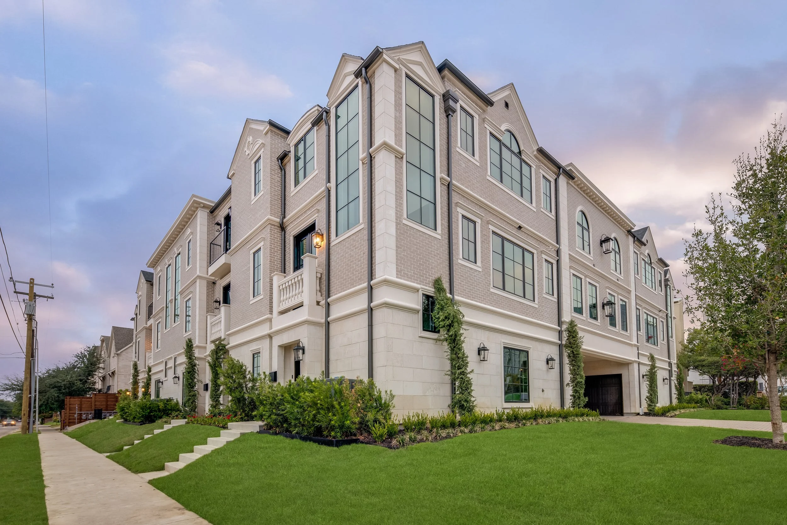 The Morrow luxury townhome exteriors
