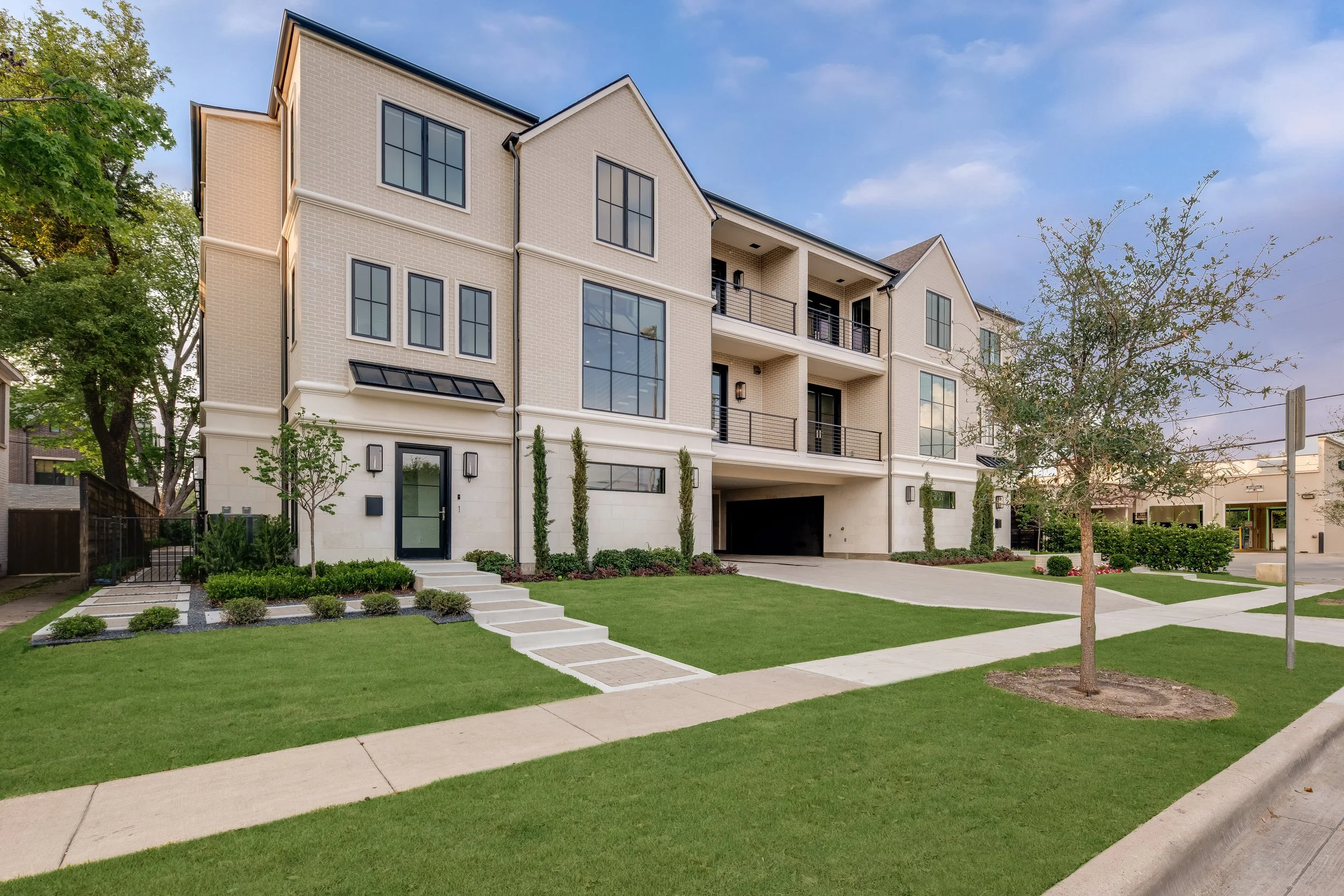 The Morrow luxury townhome exteriors